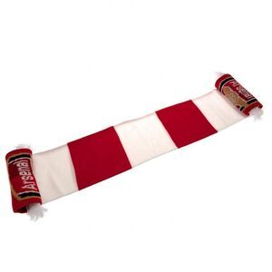 Arsenal FC Stripe Scarf / Red/White